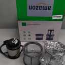 Food Processor 4 Cup, Electric Food Chopper, Small but PowerfulMeat Grinder with 2 Bowls, 2 Speed & 4 Blades for Vegetable, Meat, Nuts, Functions for Chopping, Dicing, Mixing and Puree