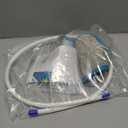 LetPetRun Adjustable Blind Dog Halo, Protective Anti-Collision Ring Harness for Visually Impaired Pets, Safe Guidance Mobility Aid (Light Blue S for 18.5-23.5)