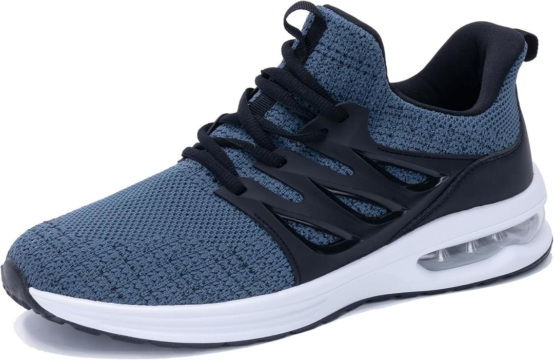 MEHOTO Mens Running Shoes Athletic Tennis Sneakers Lightweight Slip On Walking Shoes for Gym Jogging Workout Size7-13 (11, Greyblue)