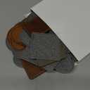 Dunzy 60 Pcs Blank Leatherette Hat Patches Laserable Leatherette Patch Iron on Heat Press with Adhesive Leather Patches for Hats Clothes Repair(Khaki, Golden Brown, Gray,3 x 2 Inches)