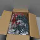 C9 LED Christmas Lights Outdoor with 50 Spring Clips, 50ft 50 LED Waterproof Strawberry String Lights, Commercial Grade Extendable Perfect for Roofline Patio House Xmas Decor, Red & Pure White