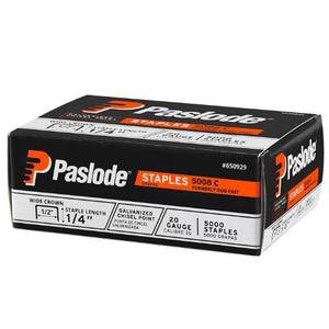 Paslode 1 / 2 In. W X 1 / 4 In. L 20 Ga. Wide Crown Staples 5000 PK