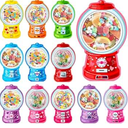 48 Pack Valentine's Day Cards for Kids Valentines Bubble Gum Machine Candy Cards Set with Plastic Dome DIY Valentine Exchange Gifts for Boys Girls Toddler School Classrooms Rewards Party Favors