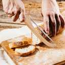 16 inch Wooden Sourdough Bread knife, Serrated Bread Slicer for Homemade Bread, Bagels, and Baguettes