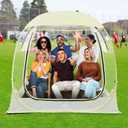 Sports Tent Instant Pop Up Clear Dome 1-6 Person Outdoor Rain & Sun Shelter for Sports Events