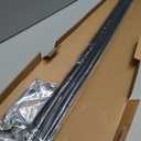 Ivilon Drapery Window Curtain Rod - End Cap Style Design 1 Inch Pole. 72 to 144 Inch Color Black