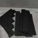 Barydat 2 Pcs 4 Tier Greeting Card Display Stand Wooden Sticker Display Stand Portable Card Display Rack for Vendors Retail Counter Table Display Trade Shows Showcase (Black,11.8 Inch)