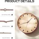 Uonlytech 5 Sets Wooden Clock Hands Replacement for Wall Clock DIY Repair Kit Black Walnut Finish