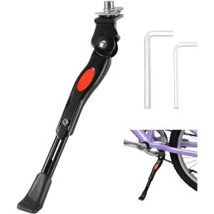 Adjustable Bike Kickstand for Kids 16-20 Inch Bicycles - Rustproof Aluminum Alloy with Anti-Slip Foot, Easy Installation, Durable Bicycle Stand