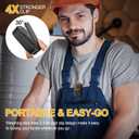 Wearable Bluetooth Speaker, Bluetooth 5.4 Clip On Wireless Speaker with Mic, TWS Function, 12Hrs Playtime, IPX5 Waterproof, Mini Portable Speakers for Outdoor Working, Biking, Running