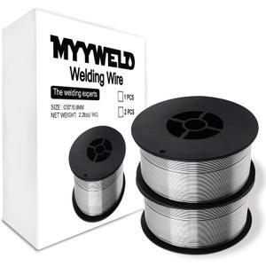 Flux Core Wire, Mig welding Gasless, Mild Steel E71TGS.030-Diameter, 4-Pound Spool (0.030" 2LB*2)
