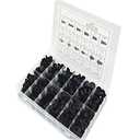 330 PCS Black Push Pins Automotive Retainers Bumper Clips Plastic Rivets Fasteners Push Retainer Kit Car Clips Replacement for Most Cars