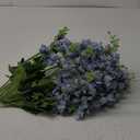 8PCS Dusty Blue Delphinium Artificial Flowers 33.5'' Faux Delphinium Stems Larkspur Silk Flowers for Wedding Table Centerpieces Home Garden Decor(Dusty Blue)