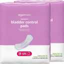 Amazon Basics Incontinence Pads for Women, Postpartum, Long, Maximum Absorbency, Bladder Control, Unscented, 78 Count (2 Packs of 39)