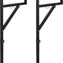 Ladder Rack for Trailer for Pickup Load 250 Lbs,44.5"-49.5" Adjustable Height, Retractable Width Steel Ladder Rack for Truck,Ladder Stand,for Kayak, Surfboard, Construction Wood, Ladder