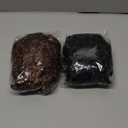 2 Pcs Afro Wig Short Curly Rocker Party Afro Wig 70s 80s Synthetic Fluffy Cosplay Fancy Funny Wigs for Men Women (Black, Brown)