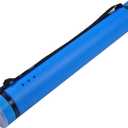 DEWEL Document Tube,Plastic Expanding Poster/Art/Document Storage Tube 24.5 to 40 inches Adjustable with Carrying Strap Waterproof and Light-Resistance Telescoping Carrying Case (Blue-Large Size)