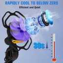 Jhua Bike Phone Holder Mount with Phone Cooler, Universal Phone Holder for Bike Handlebar Clamp, 360 Rotation Bicycle Motorcycle Phone Mount Holder for iPhone 16 15 14 Pro Max Plus 5.2-6.8" Cellphone