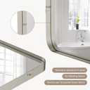 36"x24" Bathroom Vanity Mirror for Wall Aluminum Framed Farmhouse Rectangle