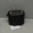 Amazon Basics 2 Slice Toaster, Extra Wide Slots for Bagels, 6 Browning Settings, Removable Crumb Tray, Defrost/Cancel/Bagel Buttons, Cord Wrap, 900W, Black & Silver