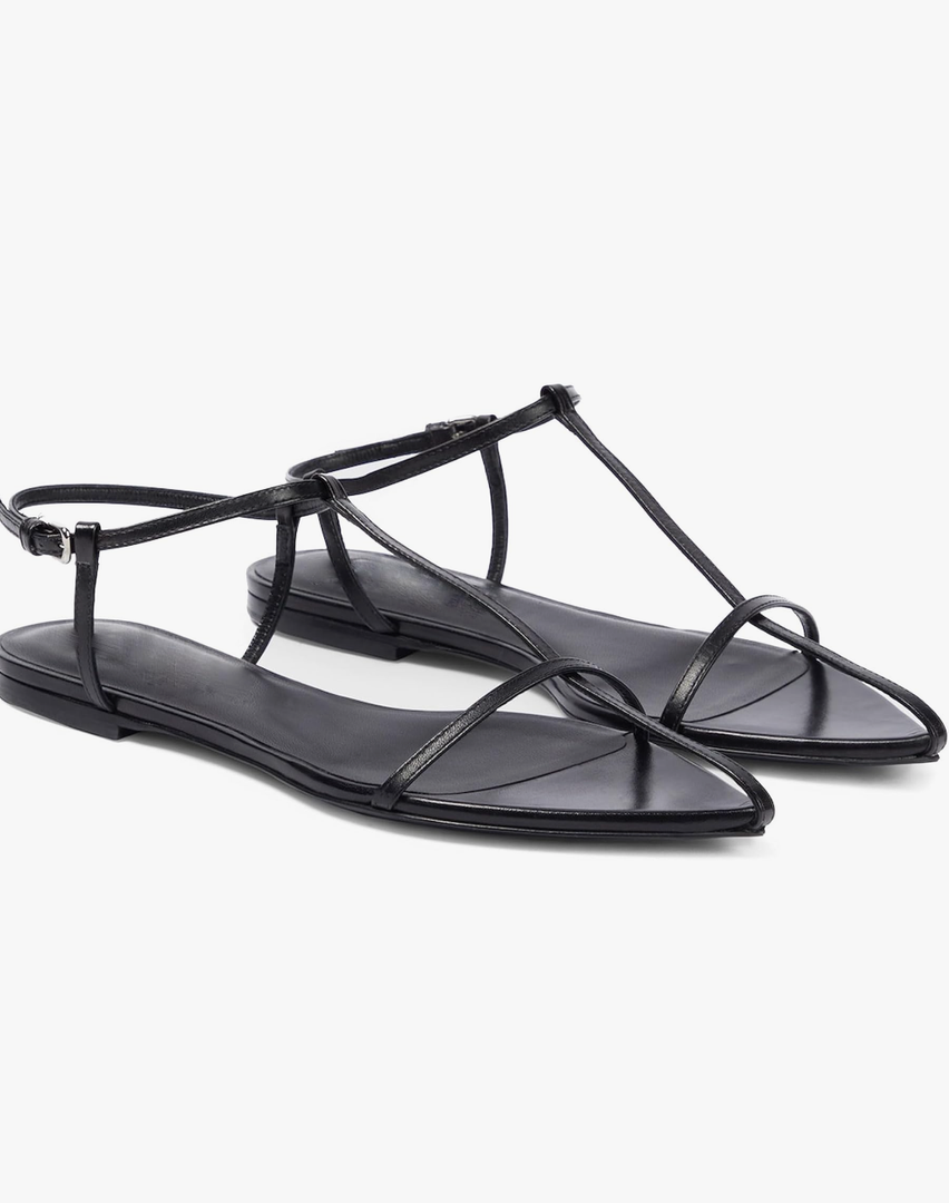 Molozoey Flat Sandals for Women with Metal Buckle Ankle Strappy Ladies Fashion Slide Sandals Comfortable Summer Open Toe Women Sandals Dressy, 6.5