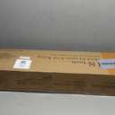 18 inch California King Bed Frame with Round Corner Legs Mattress Slide Stopper, 3500 lbs. Heavy Duty Metal Platform, Steel Slat Support, No Box Spring Needed, Easy Assembly, Noise Free