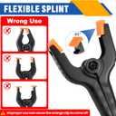 24 Pack 3.5 inch Plastic Spring Clamps, Black Heavy Duty Clips, Backdrop Clips, Plastic Clamps for Crafts, Backdrop Stand, Woodworking, Photography
