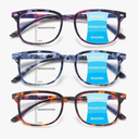 Progressive Multifocal Anti Blue Light Reading Glasses for Women and Men Fashion Eyeglasses Frame