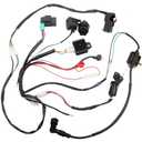 Electric Start Engine Wiring Harness Coil CDI Solenoid Relay for50cc 70cc 110cc 125cc 4 Stroke ATV Pit Quad Dirt Bike Go Kart Scooter Buggy