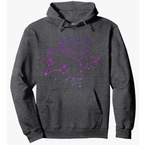 Space Universe Stars Space Constellation Astronomy Pullover Hoodie Size 2XL