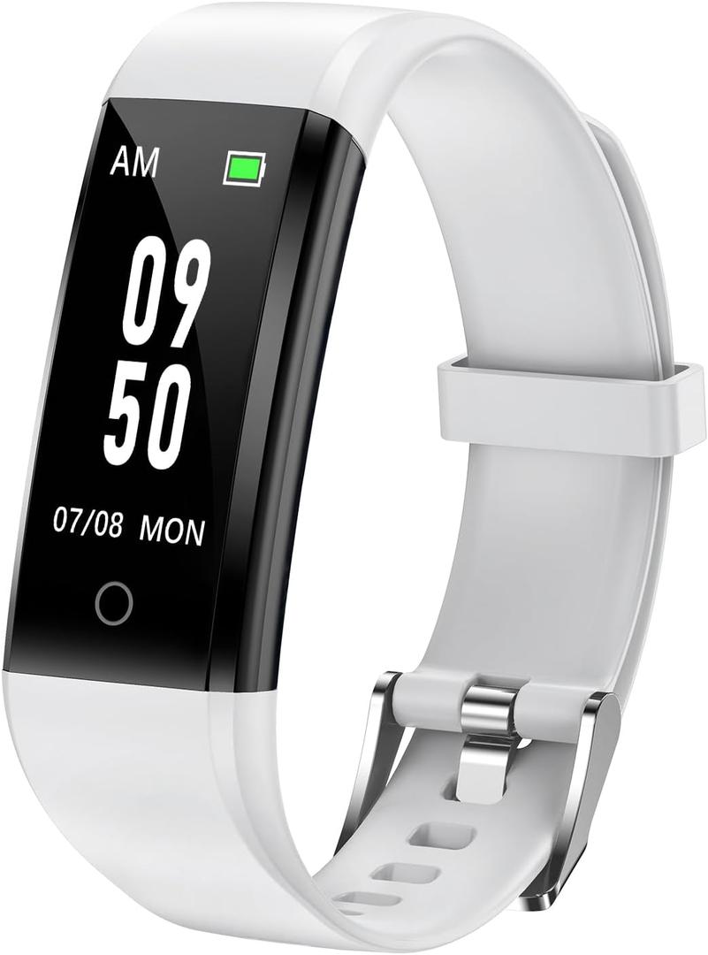 GRV No Bluetooth Pedometer Watch Fitness Tracker No Phone Needed, Step Counter Calories/Sleep Tracker for Walking Running for Men Women Waterproof (Gray)