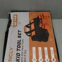 INCLY 95 PCS Kids Real Tool Set, Boys Small Real Hand Tools Kit, Children Construction Learning Tools Hammer Screwdriver for Home DIY Building and Woodworking,Come with Tool Belt & Bag