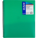 Oxford Poly 8-Pocket Organizer, Letter Size Folder, Durable Translucent Poly, Wire Binding, Holds 200 Sheets, Assorted Colors (Red, Blue, Green and Purple), No Color Choice, 1 Per Pack (5740404)