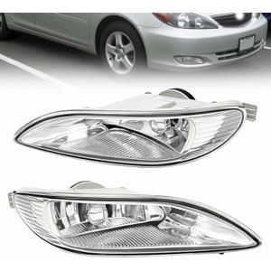 Driving Fog Lights Compatible with Toyota Camry 2002-2004/ Corolla 2005-2008/ Solara 2002-2003 Bumper Fog Lamps with Halogen Bulb