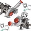 Left & Right Twin Turbocharger for 2010-2019 Ford Explorer Flex Lincoln MKS MKT 3.5L Ecoboost Replace# AA5E9G438GD AA5E9G438G AA5E6K682BF AA5E6K682BI