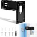 Stainless Steel Doorbell Mount for Ring(2nd Gen - 2020 Release), Doorbell Extender Mount, Adjustable 3.5" to 5.9", Better Visibility and Angle, for Home Rentals, Office (BLACK)