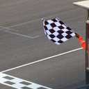 SmoothNovelty 36x36 Inch Checkered Racing Flag with 48" Pole - Auto Racing Sports Flags for Track Events, Athletic Competitions, Outdoor Sports, Polyester with Reinforced Edges(Classic)