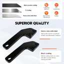 Rear Tow Hooks Kit, Rear Recovery Points for 2024 2025 Toyota Tacoma | 2PCS Steel Construction Recovery Points Hooks, Black Tow Hook