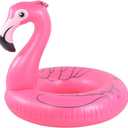 Inflatable Flamingo Pool Float Tube for Party, Inflatable Raft Pool Toys, Pool Float for Adults and Kids (Red)