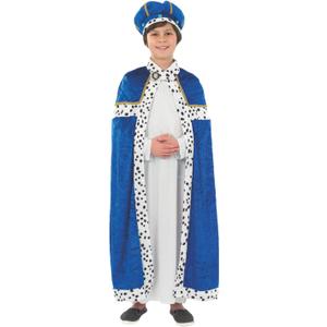 fun shack Kids Wise Men Costume, Three Kings Outfit, Wiseman Attire for Halloween, Christmas, Dress Up Events (Medium, Blue)