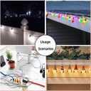 3 x NadaShop AWG3 (7MM) Outdoor Clear Light Clips, 25PCS Lights Hooks, Brick Clips, Pegs for String, Outside Hangers, Garland Straps, Double Cable Clamps, Transparent Sticky Clasps, Christmas Light Clips