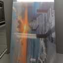 Large Beach Sunset Wall Art - Ocean Landscape Picture Seaside Pier Scenery Painting Artwork Seascape Canvas Print Poster Modern Wall Decor for Home Living Room Office, Ready to Hang Framed 48" x 24"