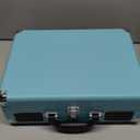 Victrola Journey Bluetooth Portable Suitcase Record Player  with Built-in Speakers, 3 Speed Vinyl Record Player, RCA Out, Headphone Jack (Turquoise)