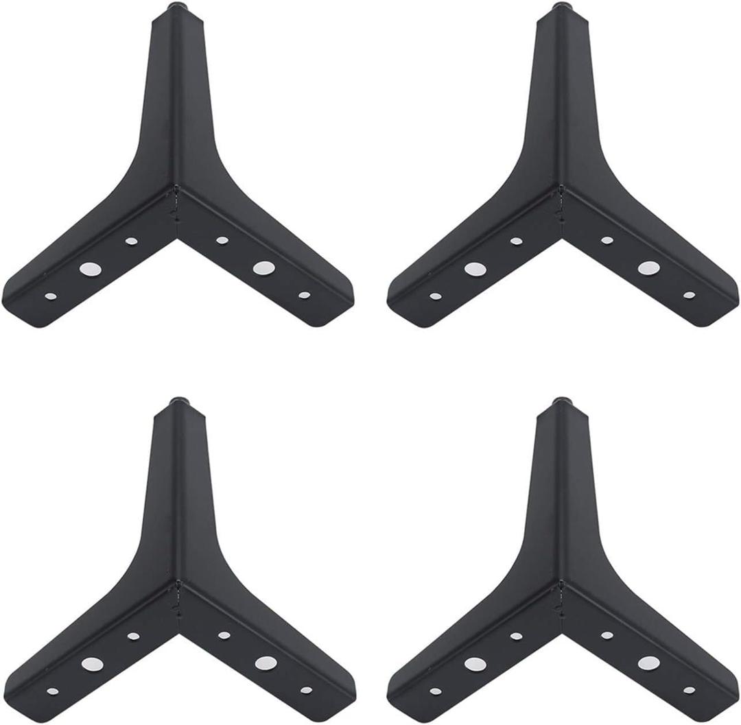 Furniture Sofa Triangle Legs for Table Cabinet Cupboard Sofa Couch Chair, Heavy Duty Metal Furniture Legs(Black) (10CM (3.93in))