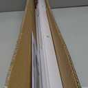 Calyx Interiors Cordless White 1” Light Filtering Mini Blinds 34.5” W x 60” H Window Blinds for Home, Vinyl Horizontal Blinds for Indoor Windows