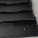 Black Expandable Plastic Silverware Organizer Tray