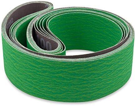 Red Label Abrasives 2 X 72 Inch 120 Grit Metal Grinding Ceramic Sanding Belts, Extra Long Life, 6 Pack
