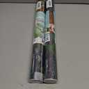 2 x VaryPaper Jungle Tiger Peel and Stick Wallpaper Tropical Leaf Wallpaper for Bedroom Bathroom Self Adhesive Removable Animal Wall Paper Decorative Contact Paper for Walls Cabinets Drawers 17.7''x78.7'' (Navy Blue, Green, Orange)