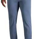 Haggar Mens Sport Travel Performance Athletic Fit Flat Front Stretch Casual Pant 36X30