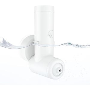 Rechargeable Bath Jets for Tub, Impact Force 65 kPa Bath Jet Spa, Bubble and Flow-Massage Two Mode, Adjustable Speed, Cordless Portable Bathtub Jet for Relaxing Daily Use at Home, White